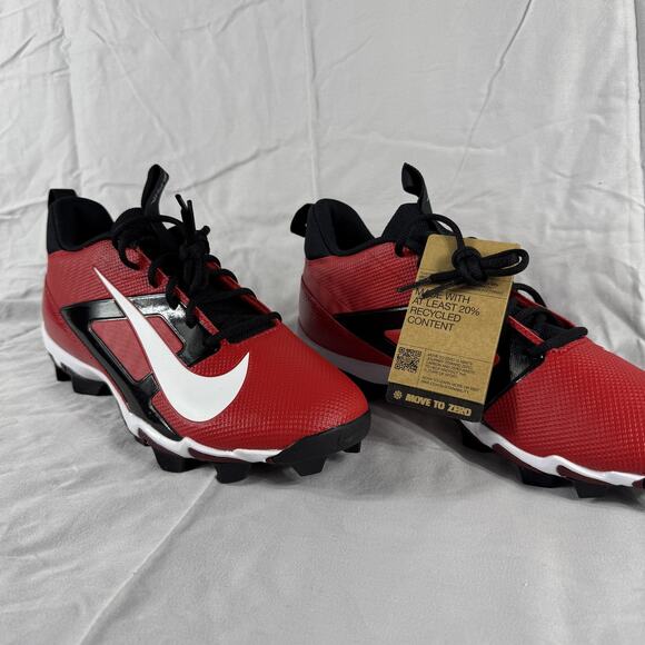 Nike Alpha Huarache 4 Keystone Baseball Shoes Mens 11.5 Fastflex New Red Black - Picture 1 of 9